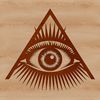 Medieval Witch Eye Icon A medieval-inspired illustration of a witch's eye surrounded by mystical symbols, conveying a sense of mysticism and magic.