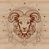 Gothic Zodiac Symbol Illustration Illustrative zodiac symbol and gothic elements in an ornate design related to witchcraft.