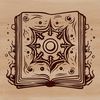 A mysterious illustration of a witch's spell book and magical artifacts, evoking the spirit of Halloween.