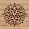 Gothic Witch Graphic SVG File A gothic-inspired illustration featuring a witch's symbol, with intricate details and ornate design.