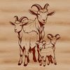 Friendly Goat Illustration A simple illustration of a goat with a friendly expression.