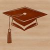 Education Vector Graphics Vector illustration of a graduation cap, suitable for educational designs.