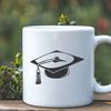 Vector Graduation Cap Design A graduation cap icon in vector format, ideal for educational designs and documents.