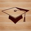 Vector Design Graduation Hat A vector illustration of a graduation cap, suitable for education and academic themes.