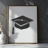 Graduation Symbol in Vector Format Graduation cap icon made in vector format, suitable for education and academic themes.