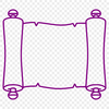 A minimalist illustration of a rolled scroll with a ribbon tied around it, perfect for graduation or academic occasions.