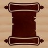 A traditional scroll with a parchment texture, suitable for educational or achievement-themed designs.