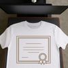 A digitally designed scroll with a traditional and classic look, perfect for framing certificates or diplomas.