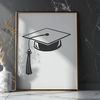 Simple Graduation Cap Icon A simple graduation cap icon in vector format, suitable for web and print design.