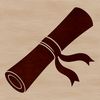 A simple vector illustration of a scroll.