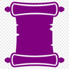 A digital illustration of a traditional graduation scroll with folded paper and ribbon details.