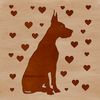 Free Large Dog SVG Design A lovable large dog breed sitting comfortably.