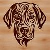 A regal breed at its best - Great Dane SVG clip art. An SVG vector image of a large dog breed known as the Great Dane.