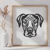 Artistic Great Dane In SVG - Free Download