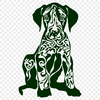 Stunning Great Dane Illustration In DXF For Free Download