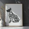 Artistic Great Dane In DXF Free Commercial Use Download