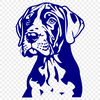 Beautiful Dog In SVG & DXF