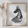 Stunning Dog In DXF - Free Digital Download