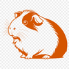 Cute Guinea Pet SVG Design A cute Guinea Pig illustrated in vector format.