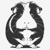 Vector illustration of a friendly guinea pig