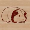 Vector Graphics Guinea Pig Clip Art A simple illustration of a guinea pig in various poses suitable for vector graphics design.
