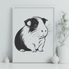 Cuddlebug Cartoon A small domesticated mammal in a sitting position.