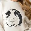 Whimsical Vector Guinea Pet A vector illustration of a guinea pig, suitable for digital crafting and design.