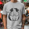 Cute Guinea Pig SVG Vector Image A cute and furry guinea pig illustration in vector format.