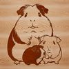 Cuteness Overload SVG Graphic A cute guinea pig illustration designed as a vector graphic.