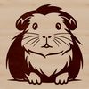 Cute Cartoon Guinea Pig Icon A cute guinea pig illustration in a vector design format.