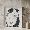 Free Guinea Pig Graphic Template Download Guinea pig illustration in vector format for graphic design projects.