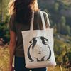 Cute Pet Guinea Pig SVG Design A detailed illustration of a happy guinea pig suitable for cutting with a Cricut or laser cutter.