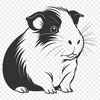 A high-quality vector illustration of a happy guinea pig suitable for commercial and personal projects.