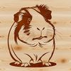 Friendly Guinea Pig Vector Graphic Illustration of a guinea pig as a vector graphic design.
