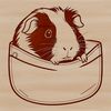 Simple Guinea Pig Design for Download A simple illustration of a guinea pig.