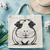 Small Pet Illustration in Vector Format A small mammal commonly kept as a household pet, depicted in a vector illustration format.