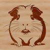 Vector Guinea Pig Image for Cutting Machines A digital illustration of a Guinea Pig, ideal for vector art projects.