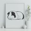 Free Vector Guinea Pig Graphic Design A detailed illustration of a Guinea Pig, suitable for vector graphics design.