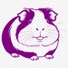A digital illustration of a guinea pig, suitable for use in graphic design projects.