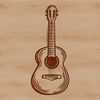 Vector illustration of an electric guitar, ideal for music-related designs.