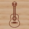 Guitar Illustration for Vector Design A detailed illustration of a guitar with frets and strings, suitable for vector design projects.