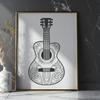 Stunning Guitar In SVG Format - Free Download