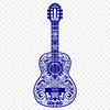 Guitar In DXF Format - Free Commercial Use License