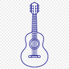 Beautiful Guitar In SVG For Free Download