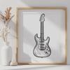 Stunning Guitar In DXF Format