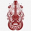 Artistic Guitar Decal - Free PDF Download