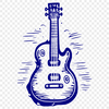 Guitar Artwork In SVG, PNG, PDF And DXF Formats