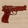 A detailed illustration of a pistol in vector format, suitable for commercial and personal use.