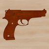 Free SVG Gun Graphic Design Illustrative representation of a handgun, created as a vector graphic design.