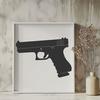 Beautiful Pistol Vector Art - Free DXF Download